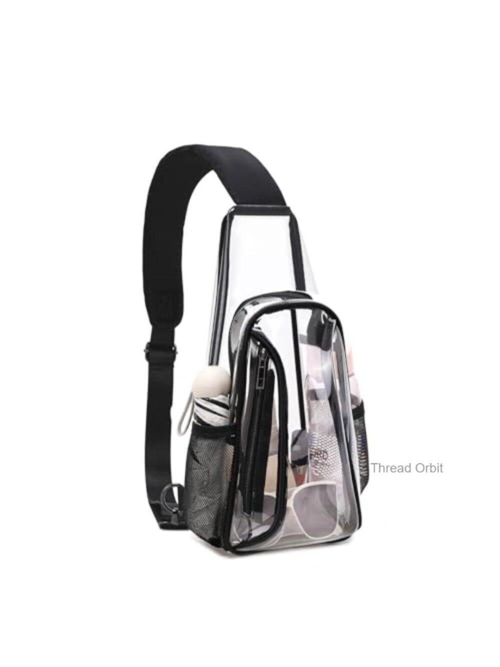 Clear TPU Crossbody Sling Bag Stadium Approved Waterproof Chest Pack